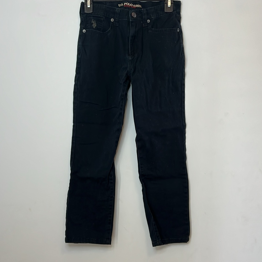 U.S. Polo Assn. Kids Classic Navy Blue Denim Straight Leg‎ Jeans Boys Size 12